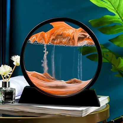 Ocean Flow 3D Hourglass Sand Art – Moving Quicksand Glass Sandscape