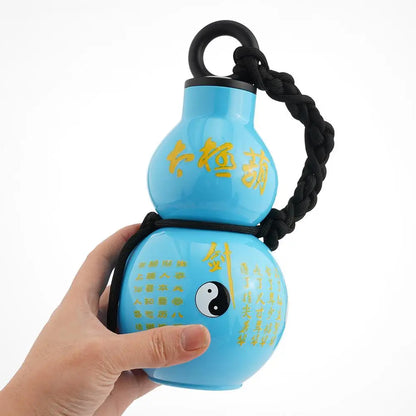 800ML Retro Gourd Water Bottle – Vintage Style with Carry Strap