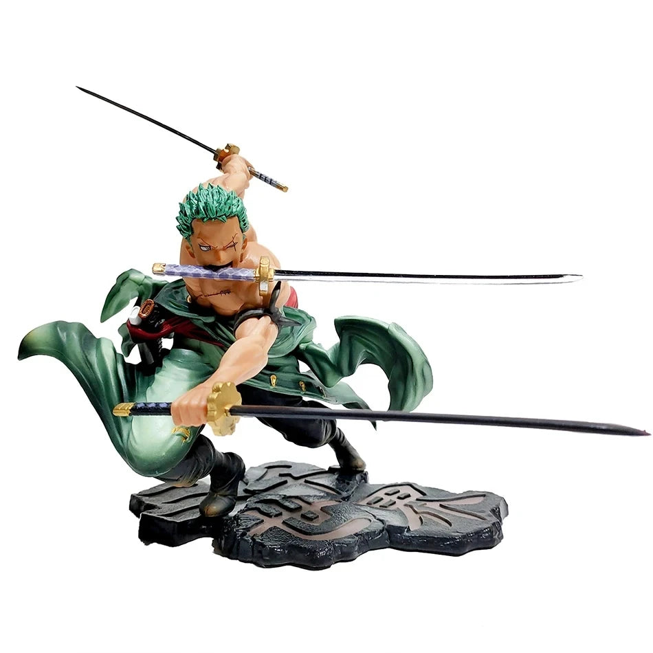 Anime Action Figure – 10cm Three-Blade Sword Style Collectible