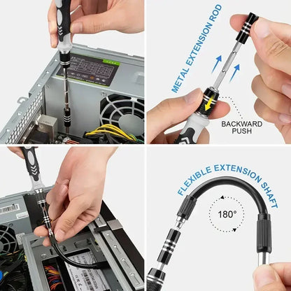 115-in-1 Precision Screwdriver Set – Magnetic Repair Tool Kit for Electronics, Laptops, and DIY Projects