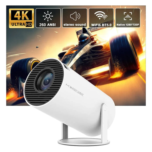 "Magcubic HY300 Pro 4K Projector – Android 11, Dual WiFi6, 260ANSI, Home Cinema & Outdoor Entertainment"