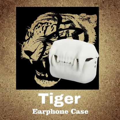 Tiger Tooth Silicone AirPods Case – Protective & Stylish