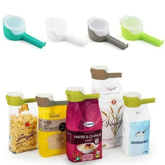 🍪 Food Bag Sealing Clip | Fresh-Keeping Dispense Spout