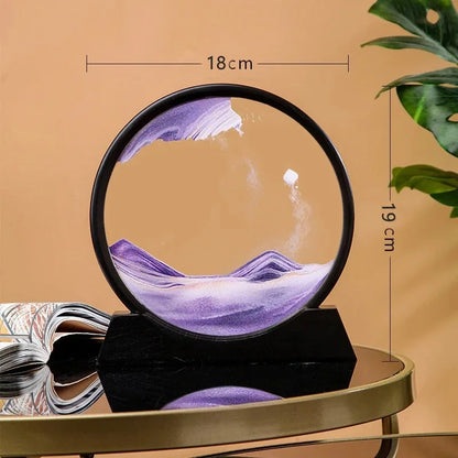 Ocean Flow 3D Hourglass Sand Art – Moving Quicksand Glass Sandscape