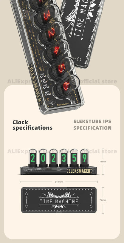 EleksMaker EleksTube IPS Retro Glow Nixie-Style Clock