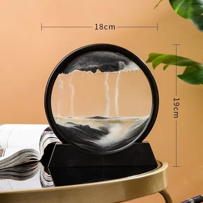 Ocean Flow 3D Hourglass Sand Art – Moving Quicksand Glass Sandscape